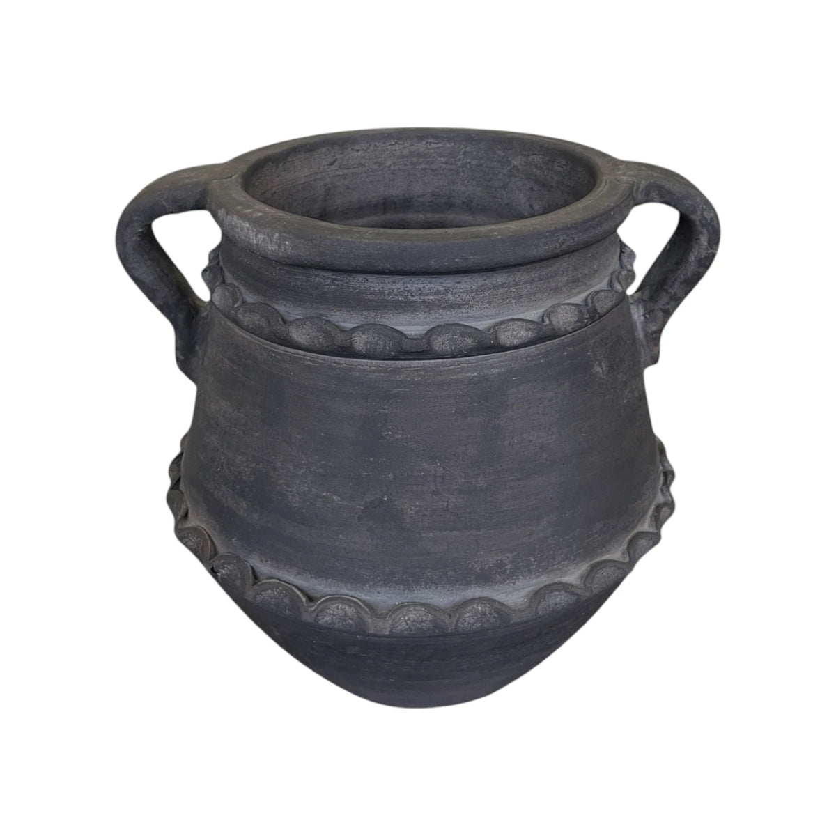 Pera Black Terracotta Vase
