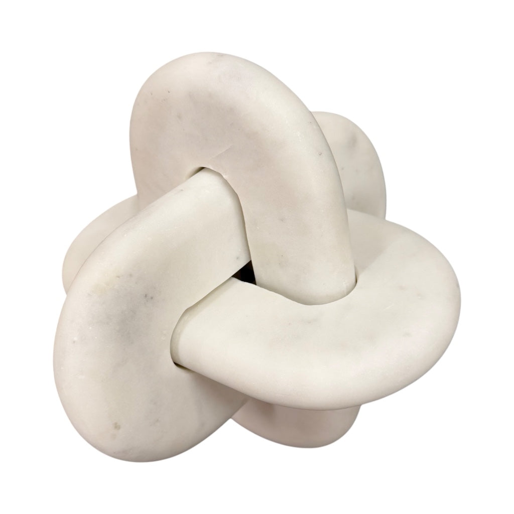 White Marble Knot - Large