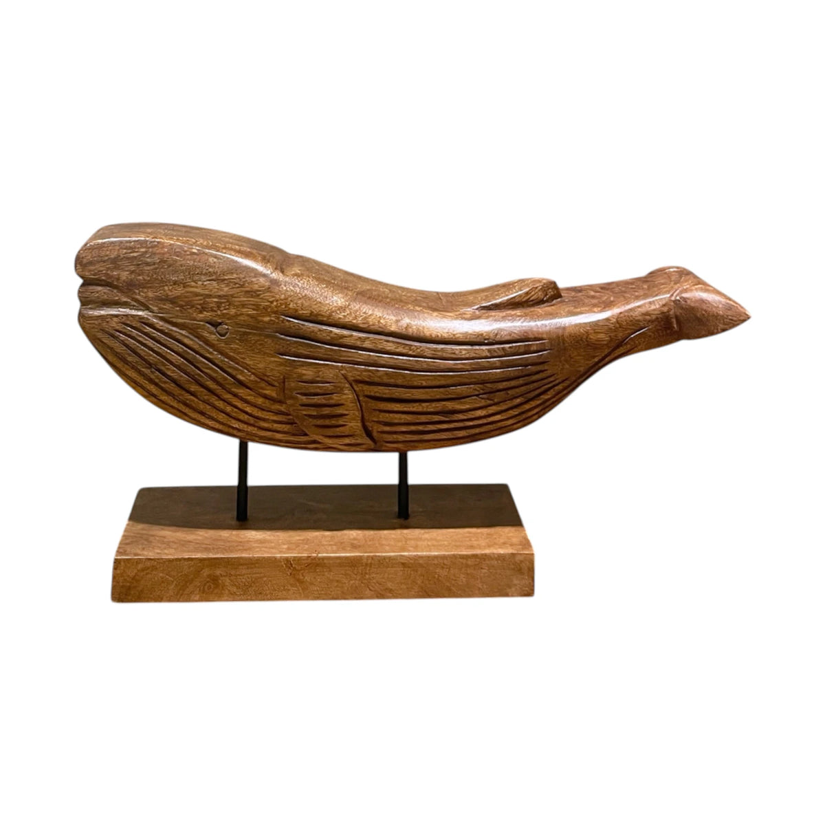 Carved Whale on Base