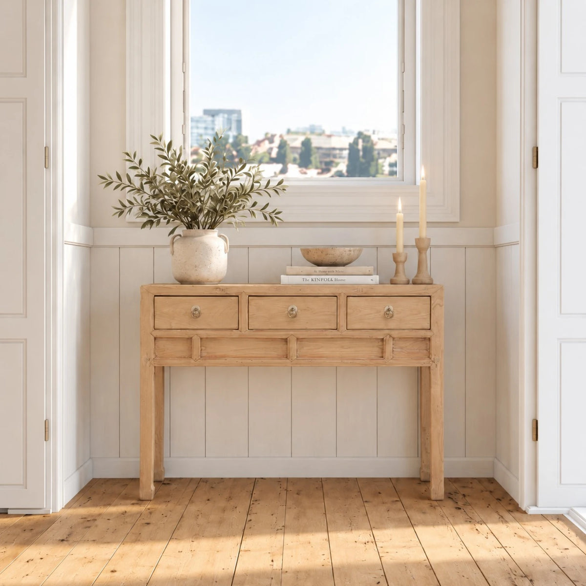 Console Table with 3 Drawers - 2024-004-R
