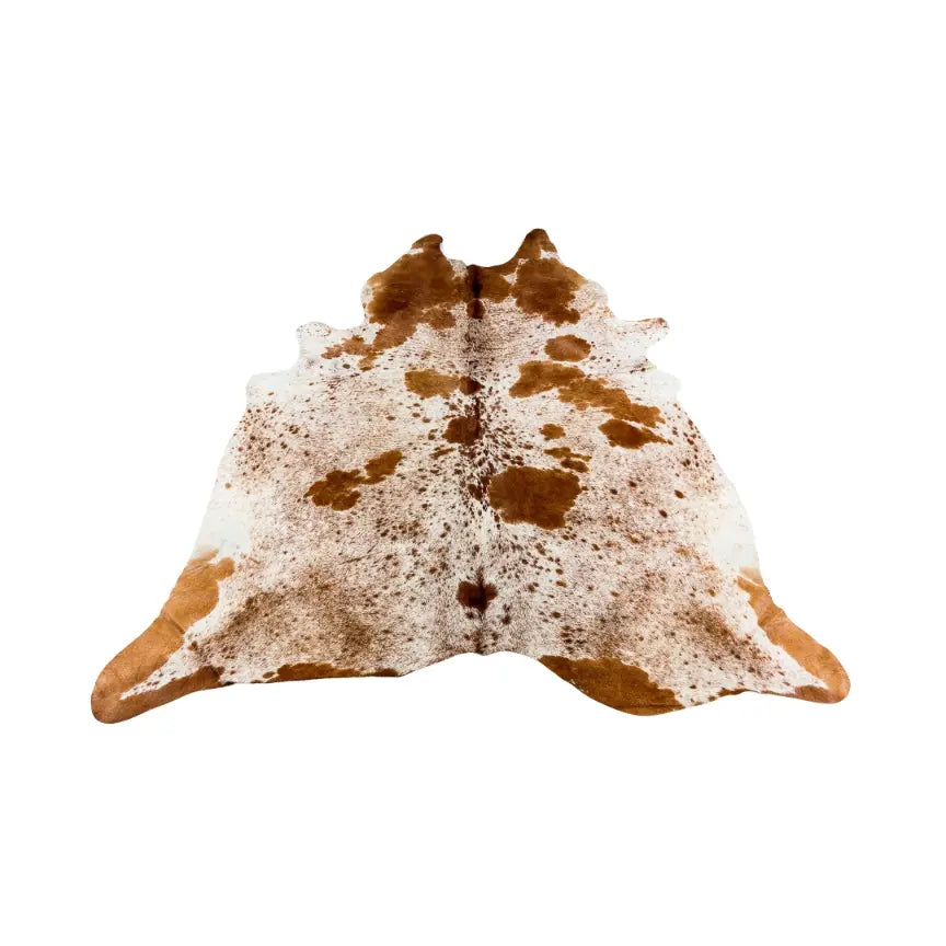 Natural Cow Hide Rug - Speckled Brown Spotted
