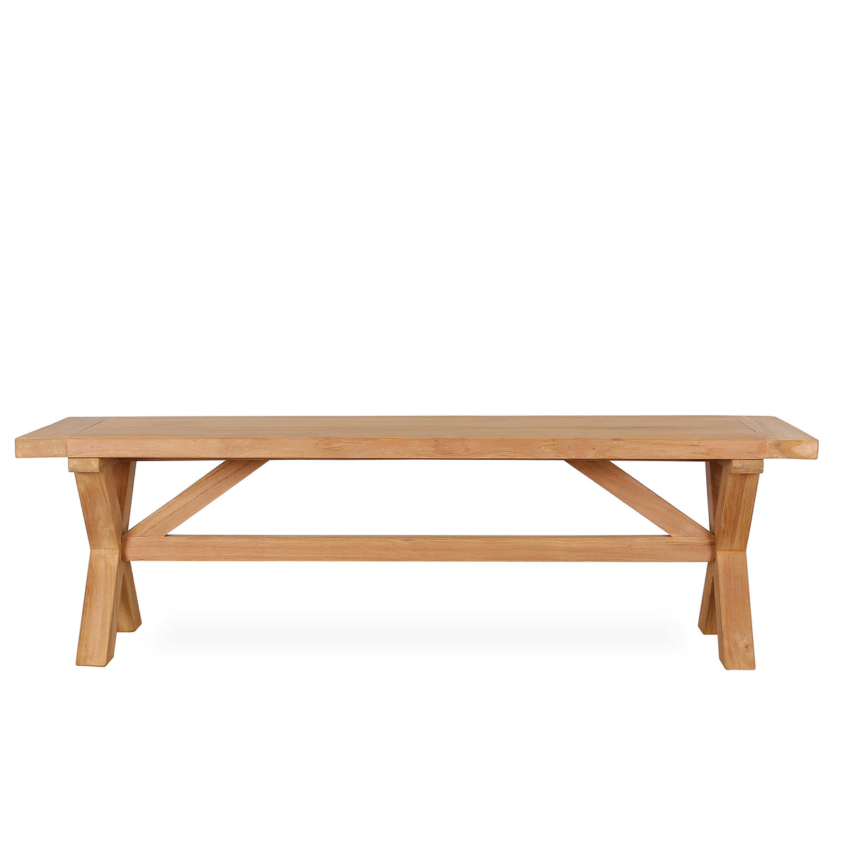 Mandalay Cross Leg Bench 180cm - Teak