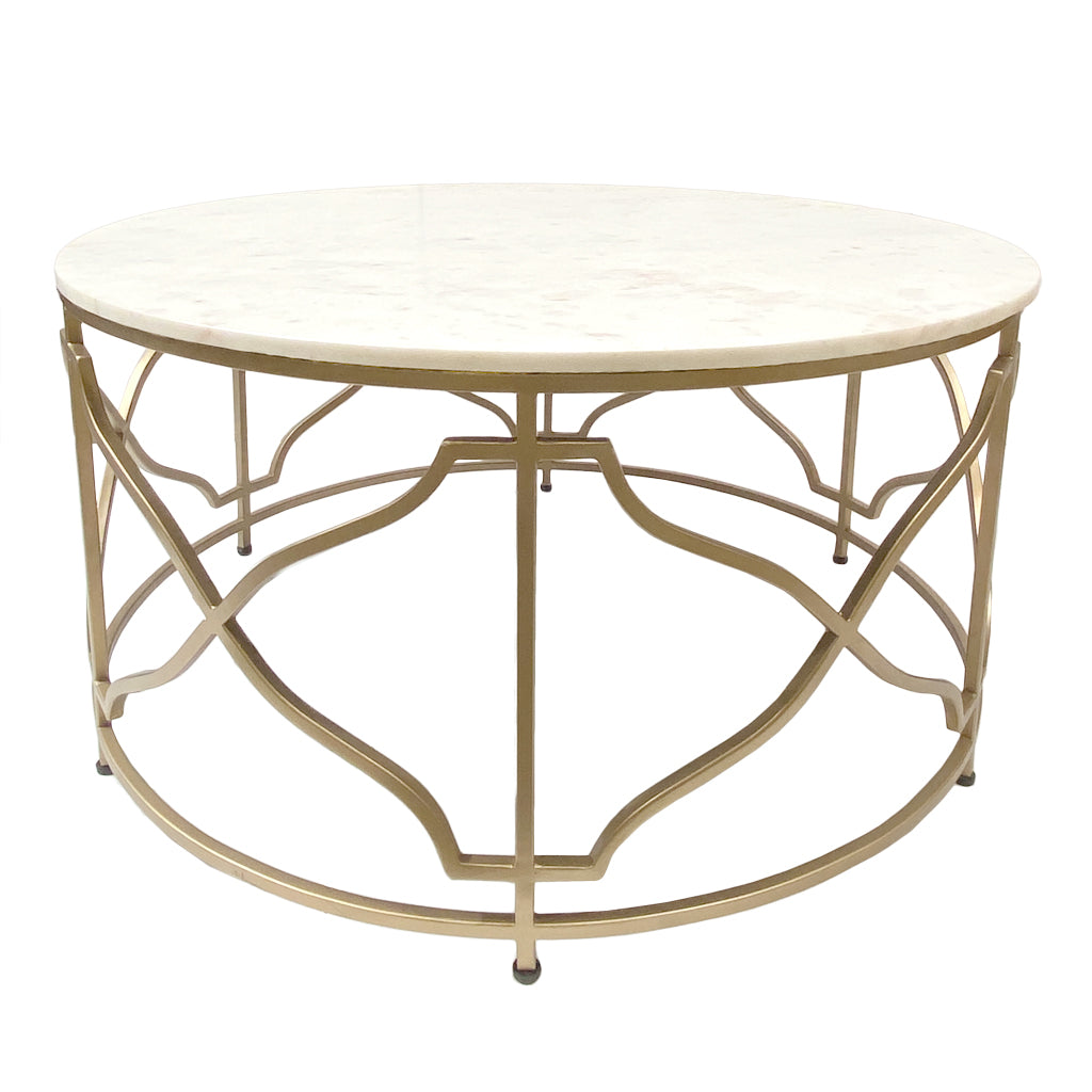 Melrose Marble Coffee Table - Gold