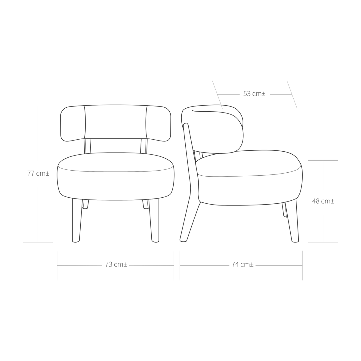 Austin Occasional Chair - Cloud 113