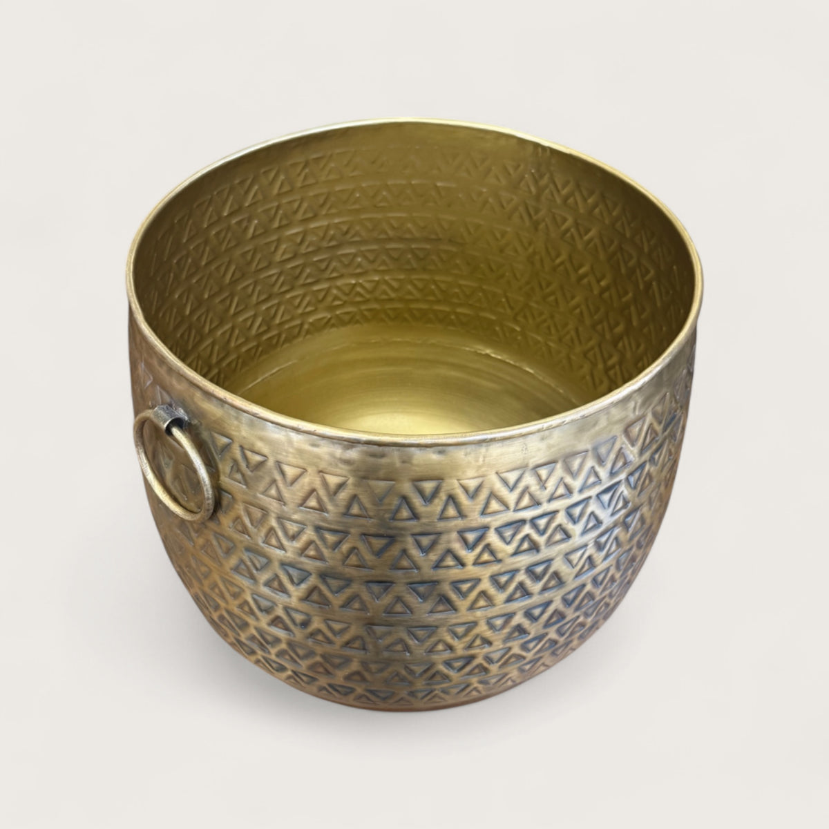 Azure Brass Iron Planter - Medium