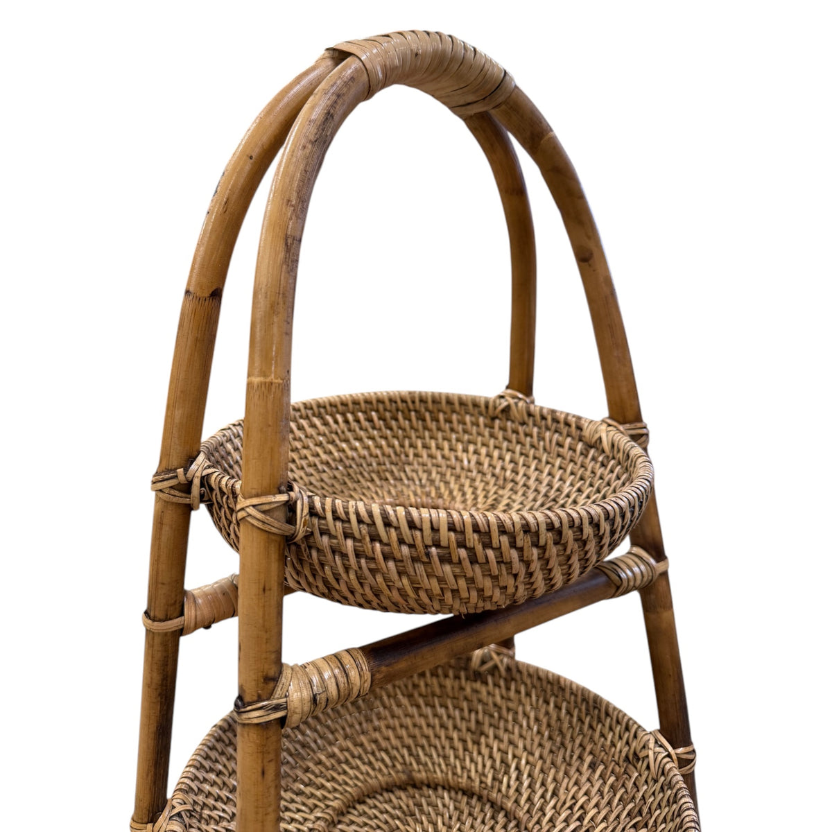 Bahama Rattan 3 Tier Bowls Stand