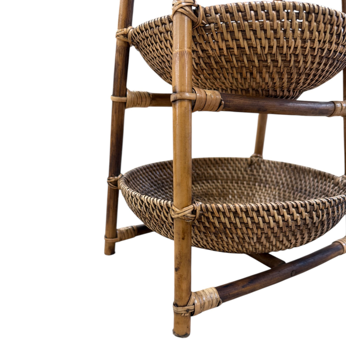 Bahama Rattan 3 Tier Bowls Stand