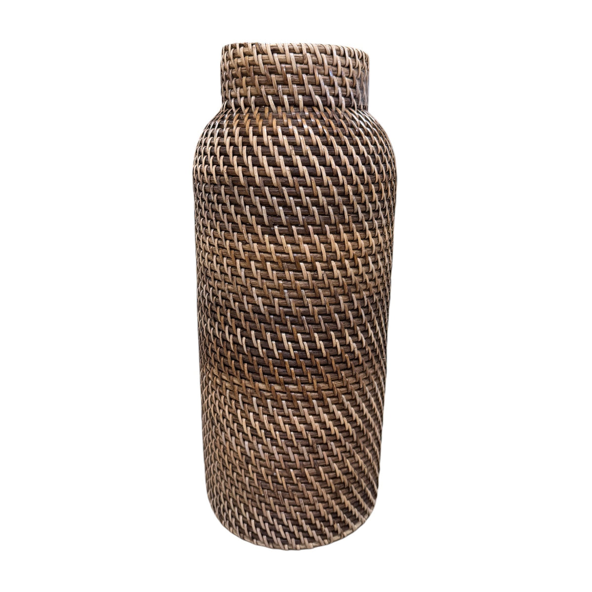 Bahama Rattan Tall Vase 40cm - Brown