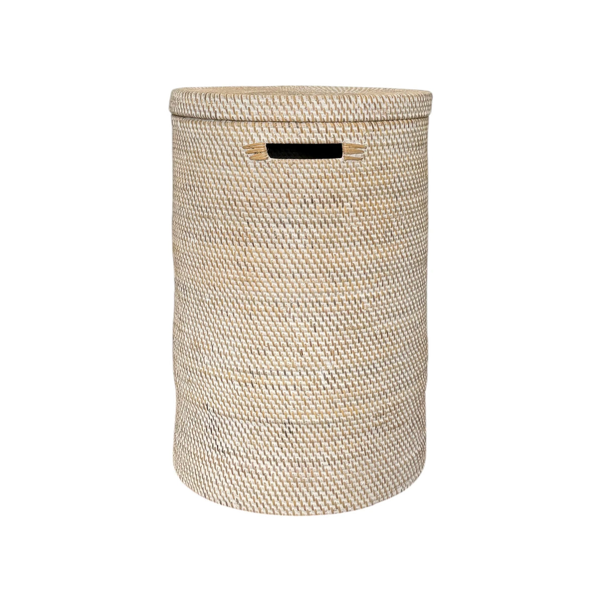 Bahama Rattan Laundry Hamper White - Large