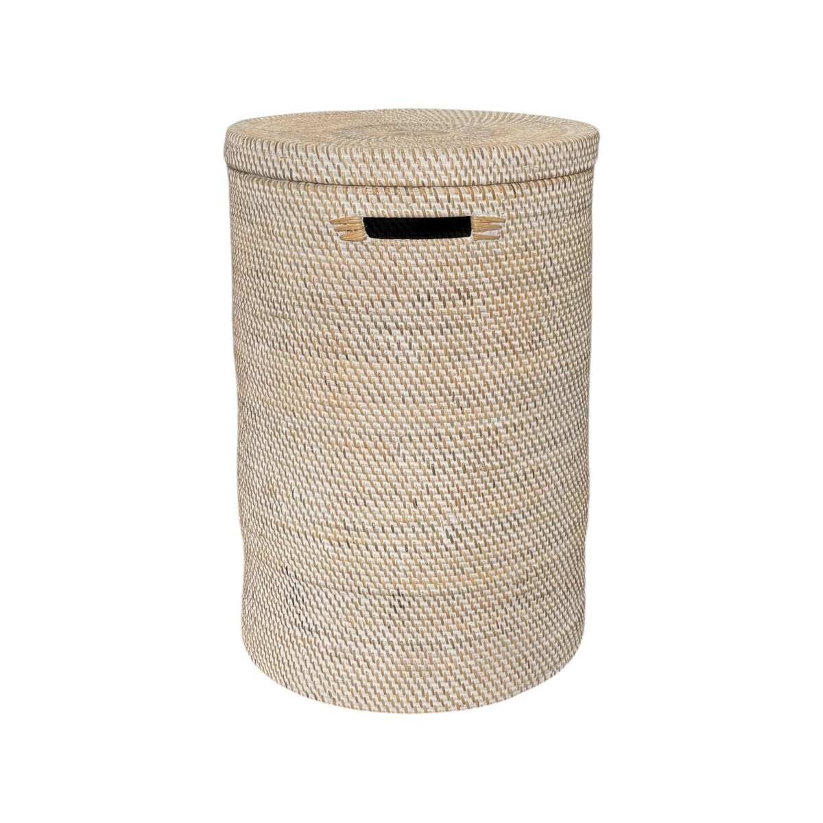 Bahama Rattan Laundry Hamper White - Large
