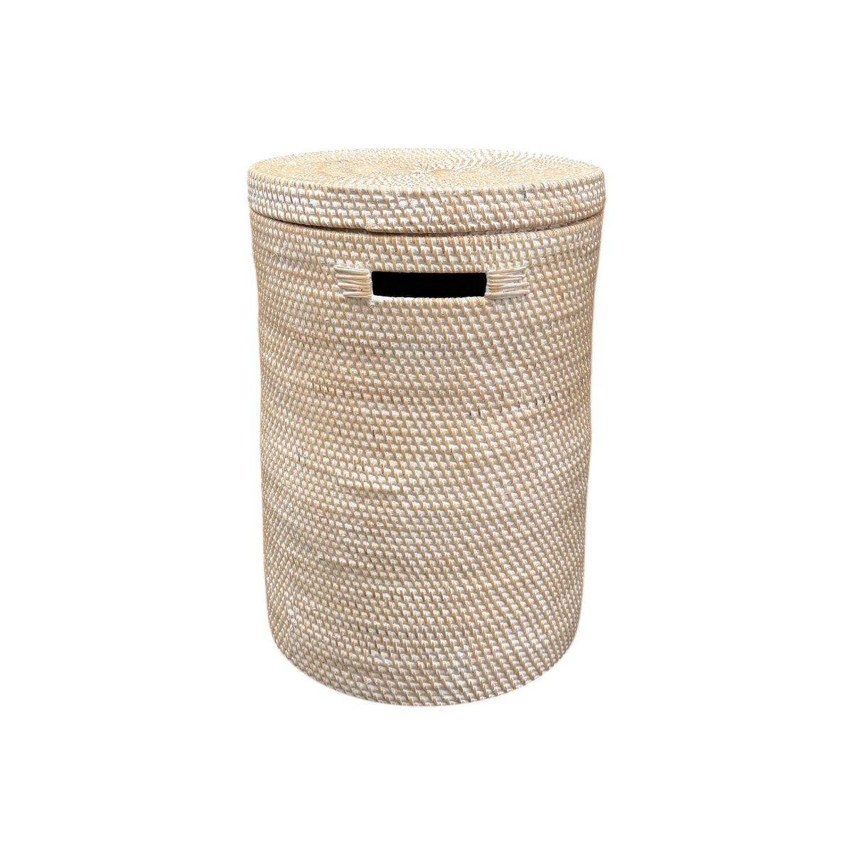 Bahama Rattan Laundry Hamper White - Small