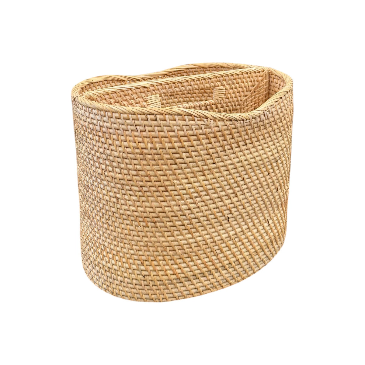 Bahama Rattan Magazine Basket - Natural