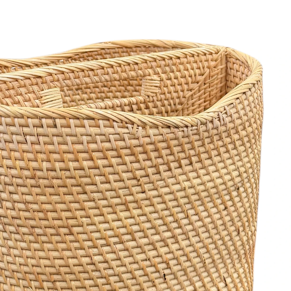 Bahama Rattan Magazine Basket - Natural