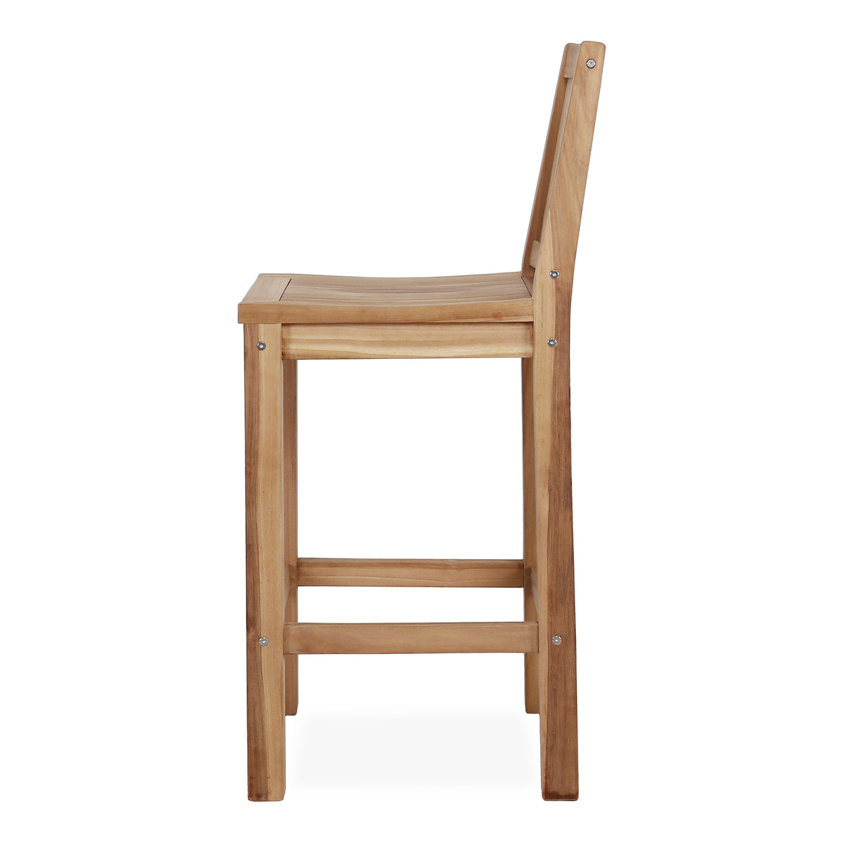 Balmoral Barstool with Back - Teak