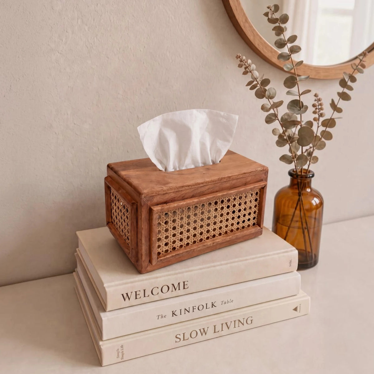 Bermuda Rattan Tissue Box