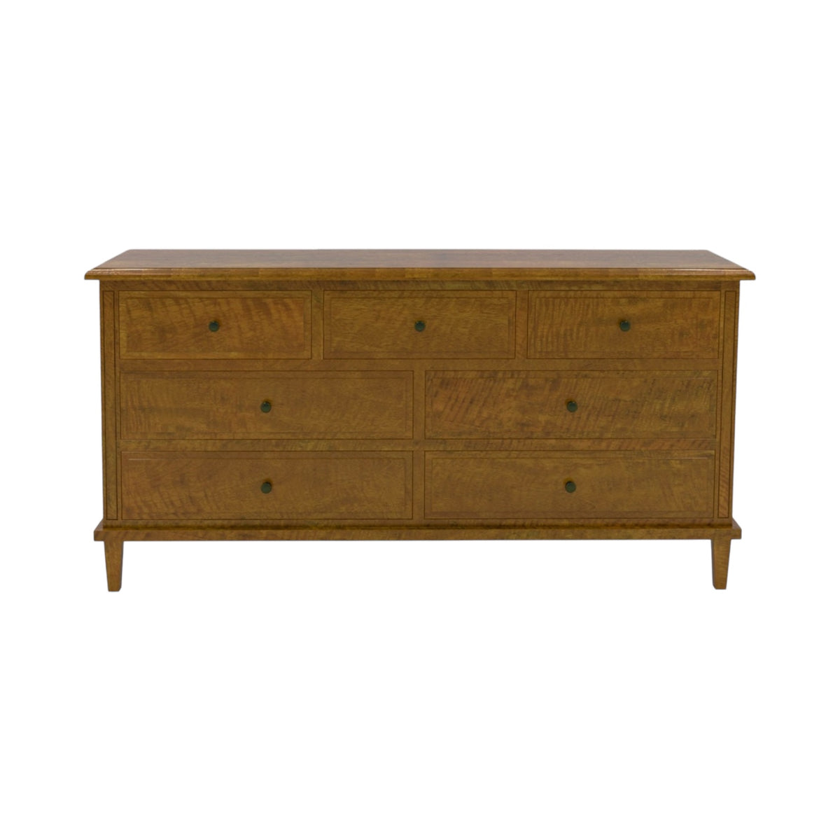 Brittany 7 Drawer Chest 40cm Deep - Mango Wood