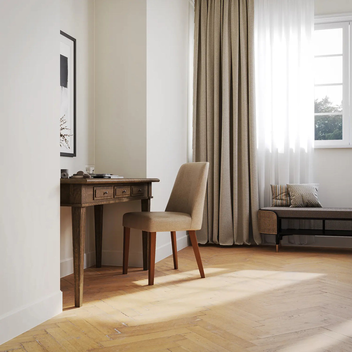 Brittany Desk 135cm - Mango Wood