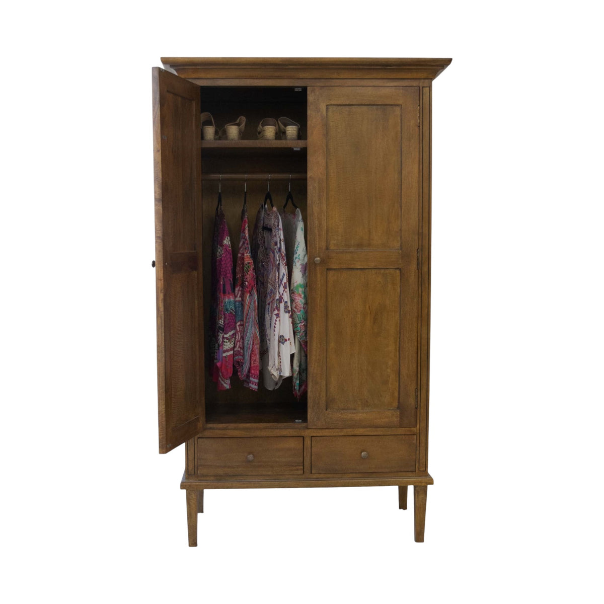 Brittany Wardrobe - Mango Wood