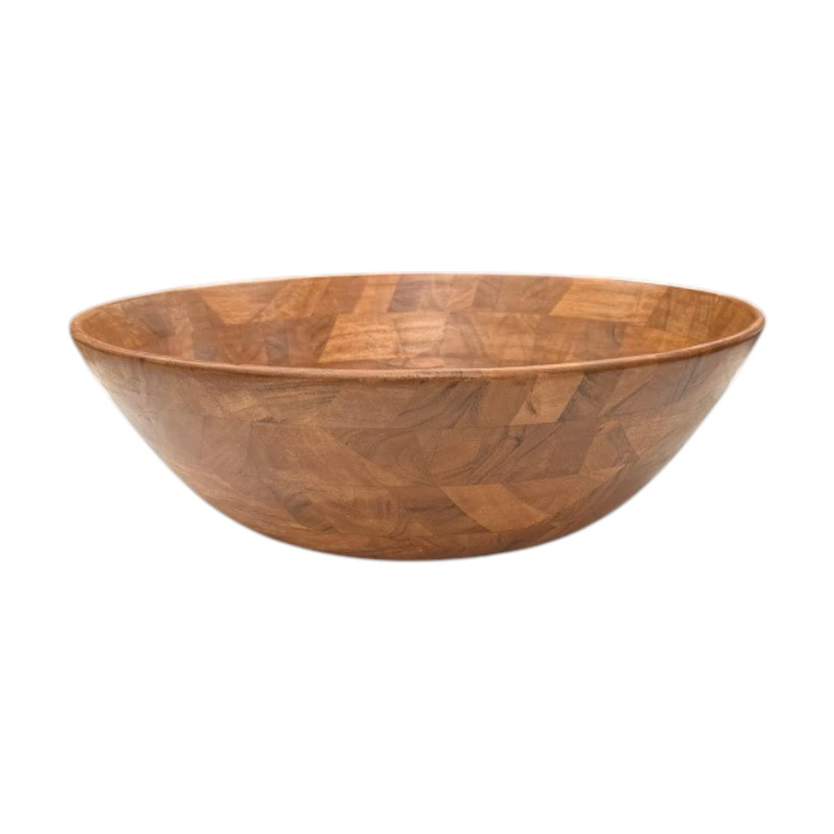 Chevron Large Timber Bowl
