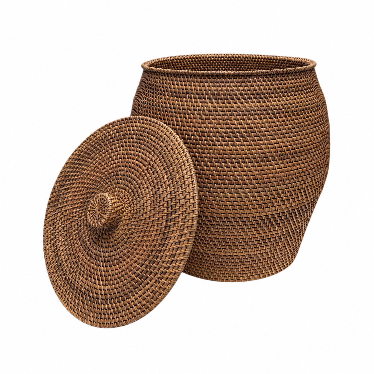 Cabo Rattan Laundry Basket - Brown