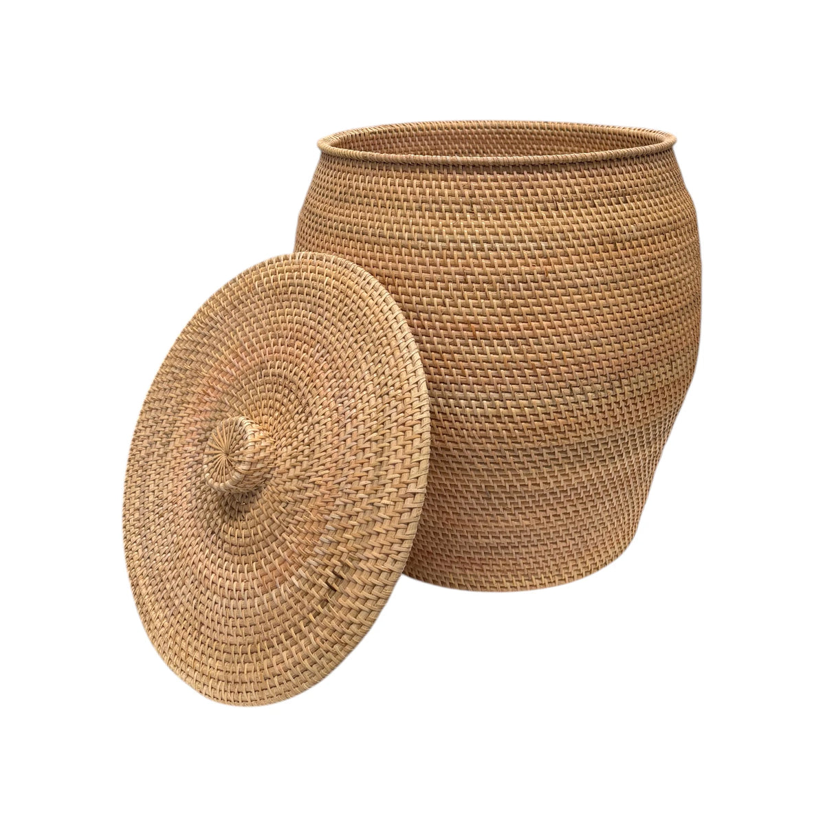 Cabo Rattan Laundry Basket - Natural