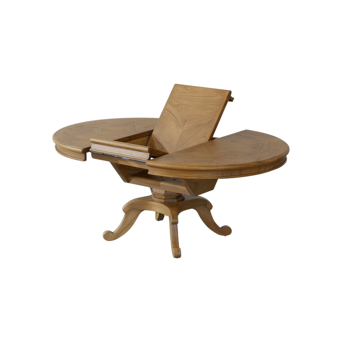 Chateau Round Extension Dining Table 125-175cm - Natural Parquetry