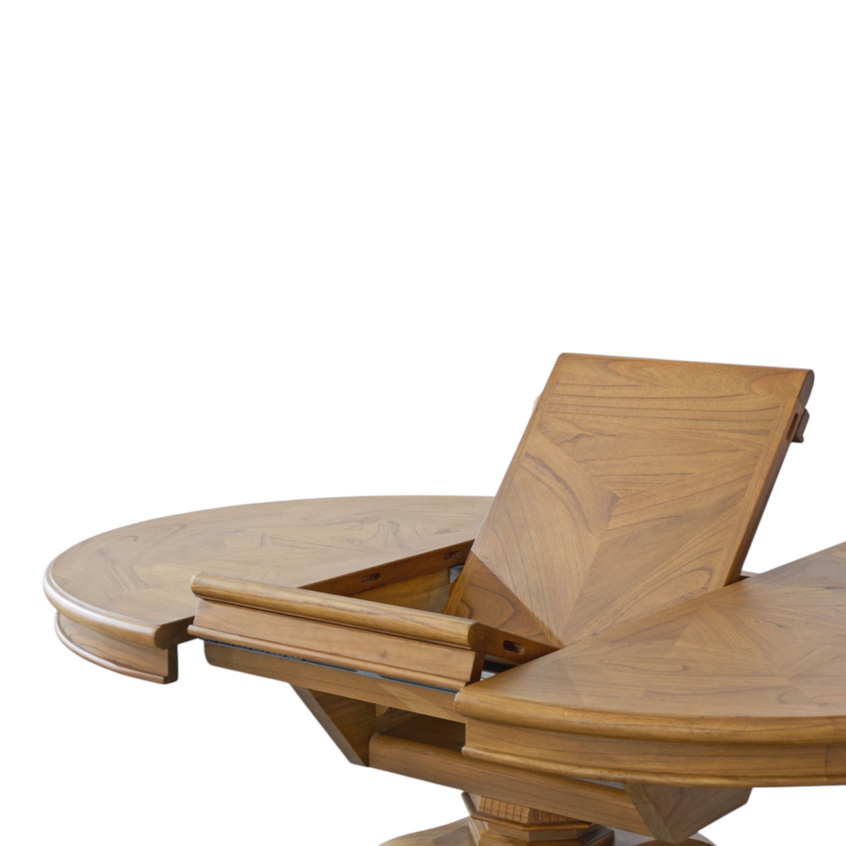 Chateau Round Extension Dining Table 125-175cm - Natural Parquetry