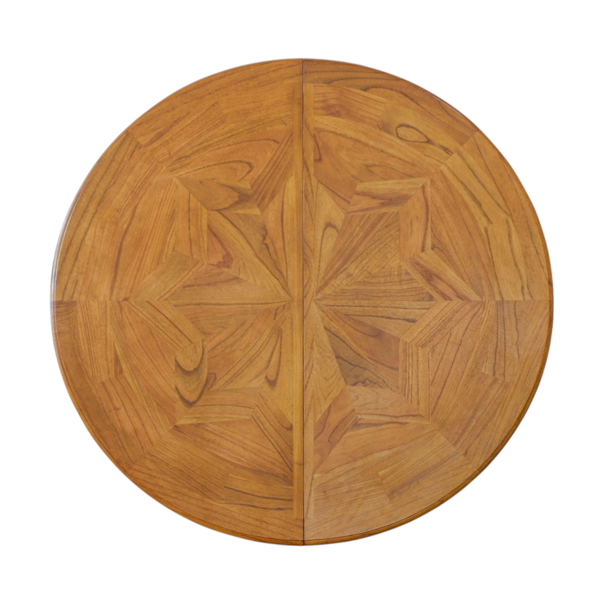 Chateau Round Extension Dining Table 125-175cm - Toffee Parquetry
