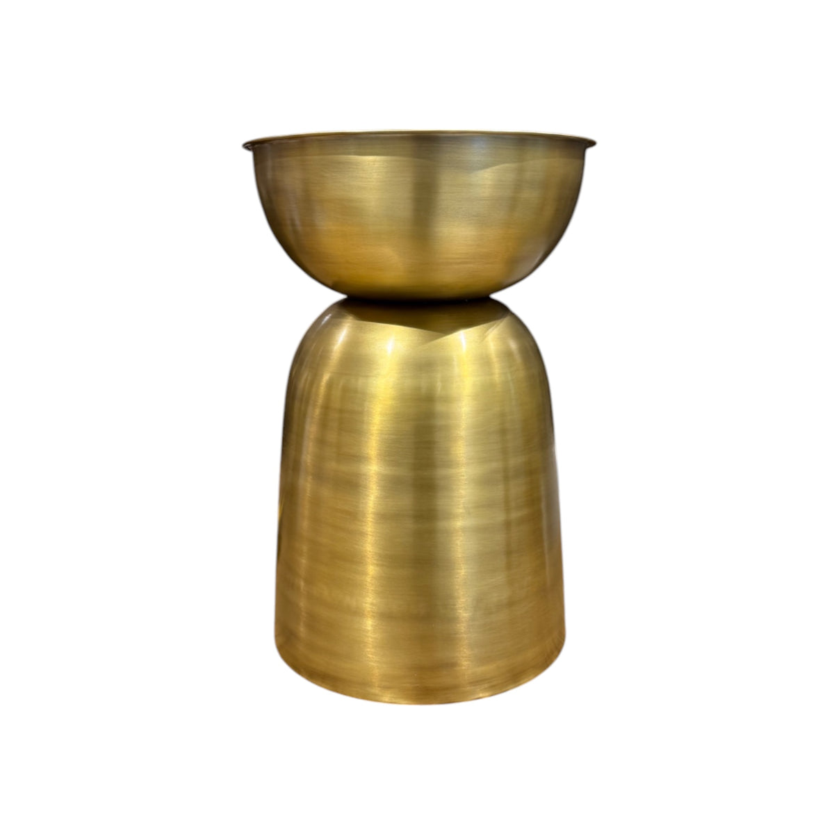 Chloe Side Table - Light Brass