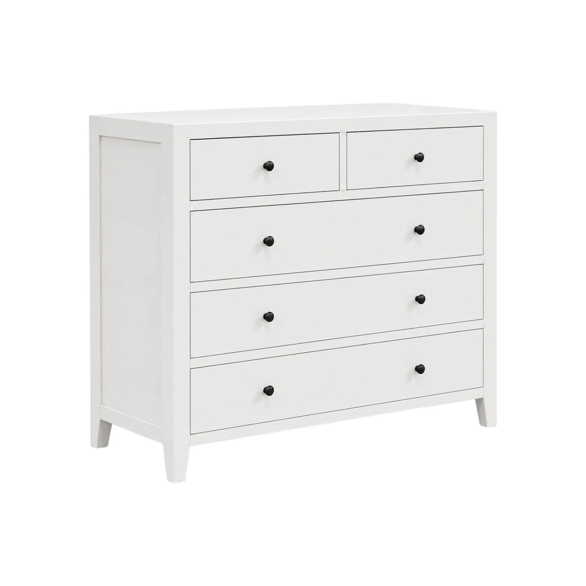 Coastline 5 Drawer Chest - White