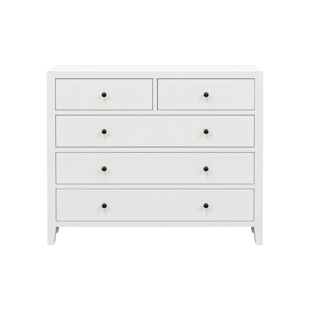Coastline 5 Drawer Chest - White