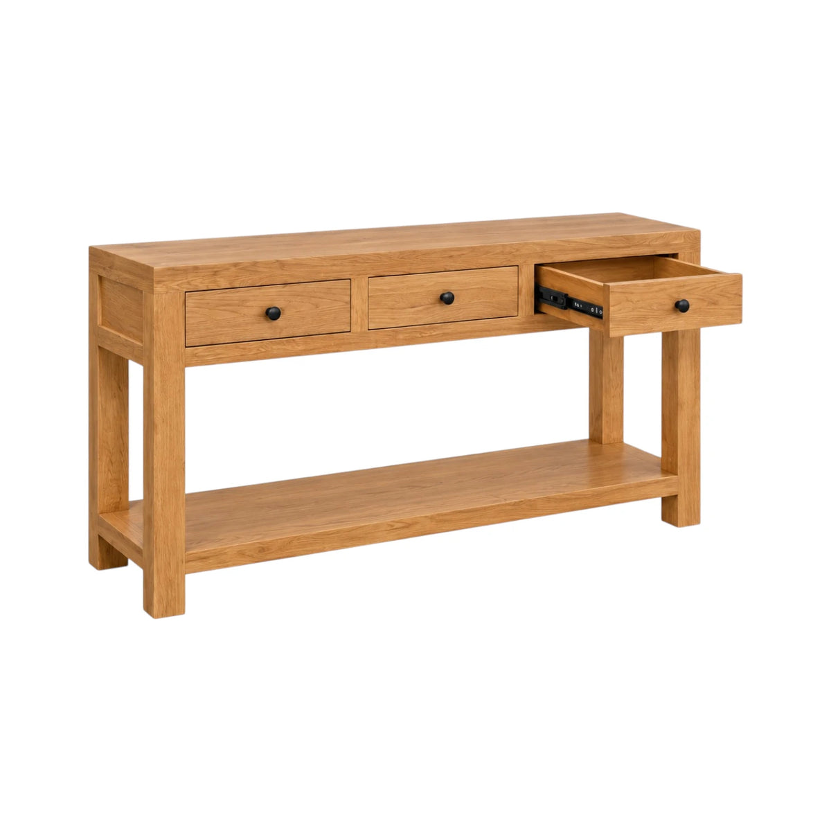 Coastline 3 Drawer Console - Oak