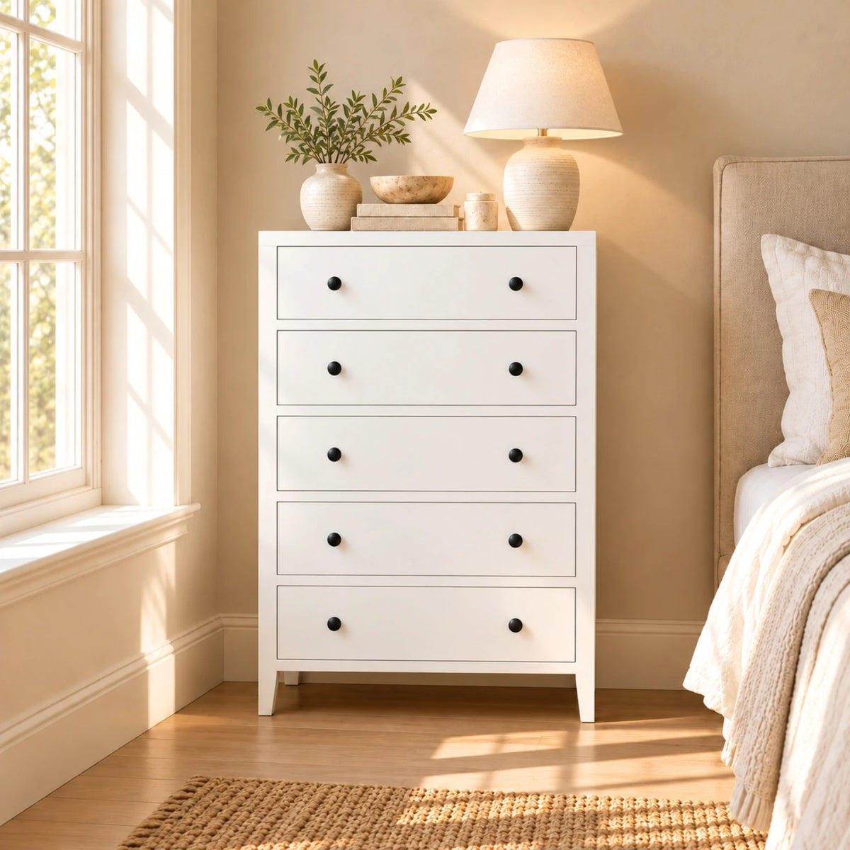Coastline Tall Chest - White