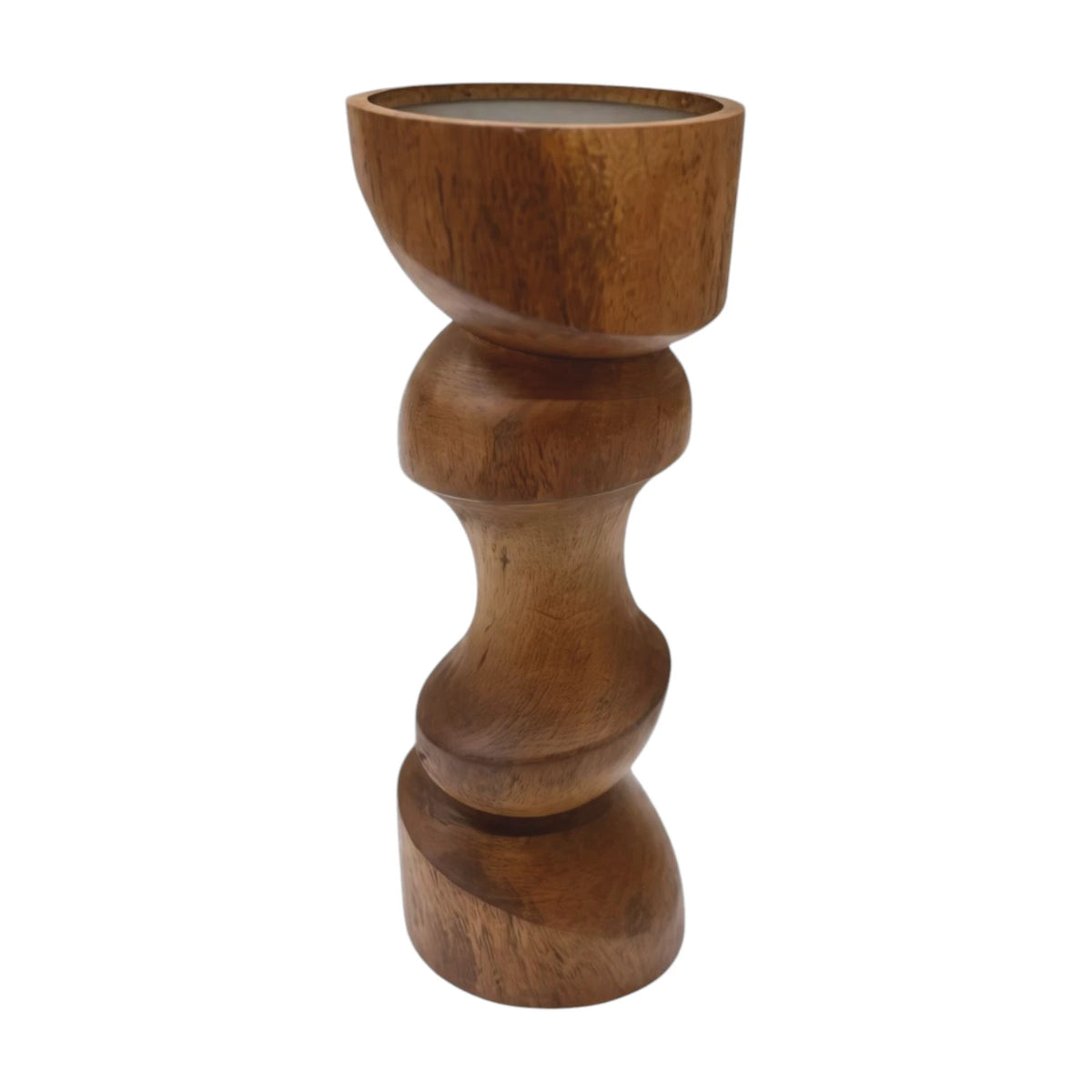 Dawn Timber Candle Stick - Espresso
