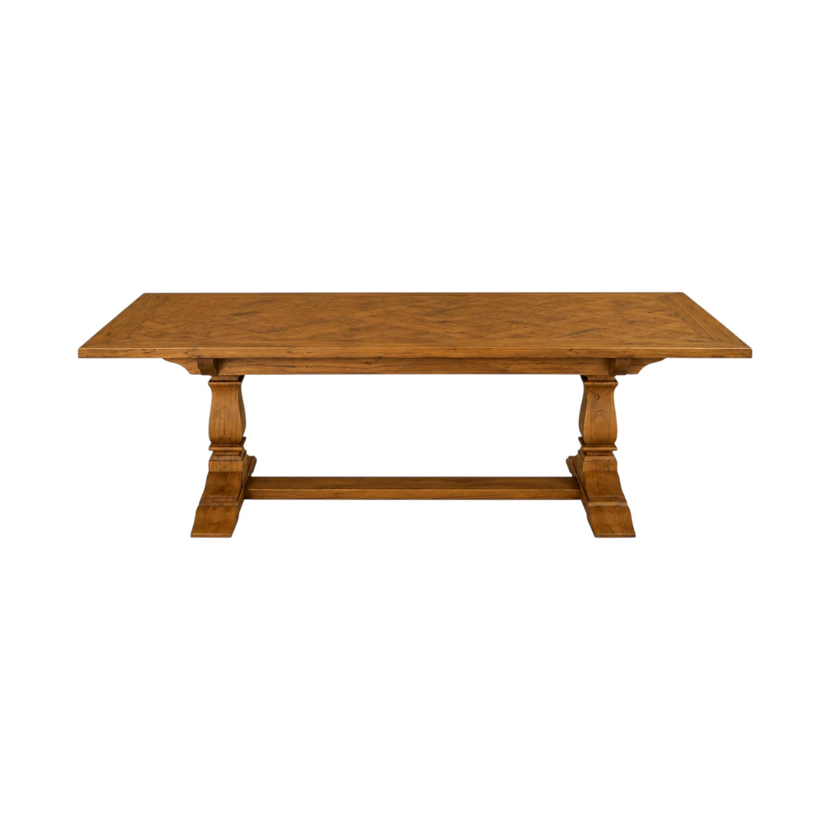 Deauville Dining Table 220cm - Toffee Parquetry