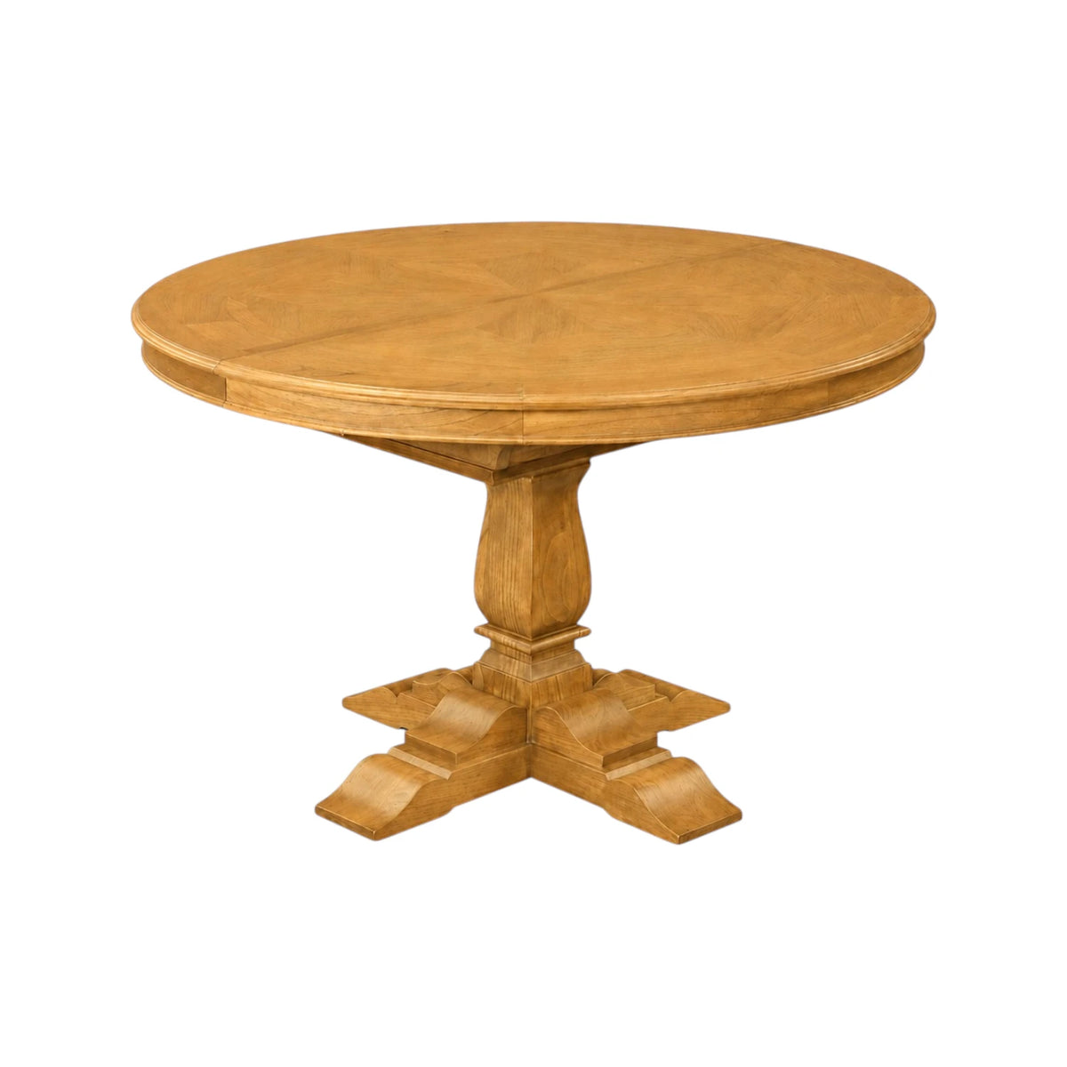 Deauville Round Extension Dining Table 110-160cm - Natural Parquetry