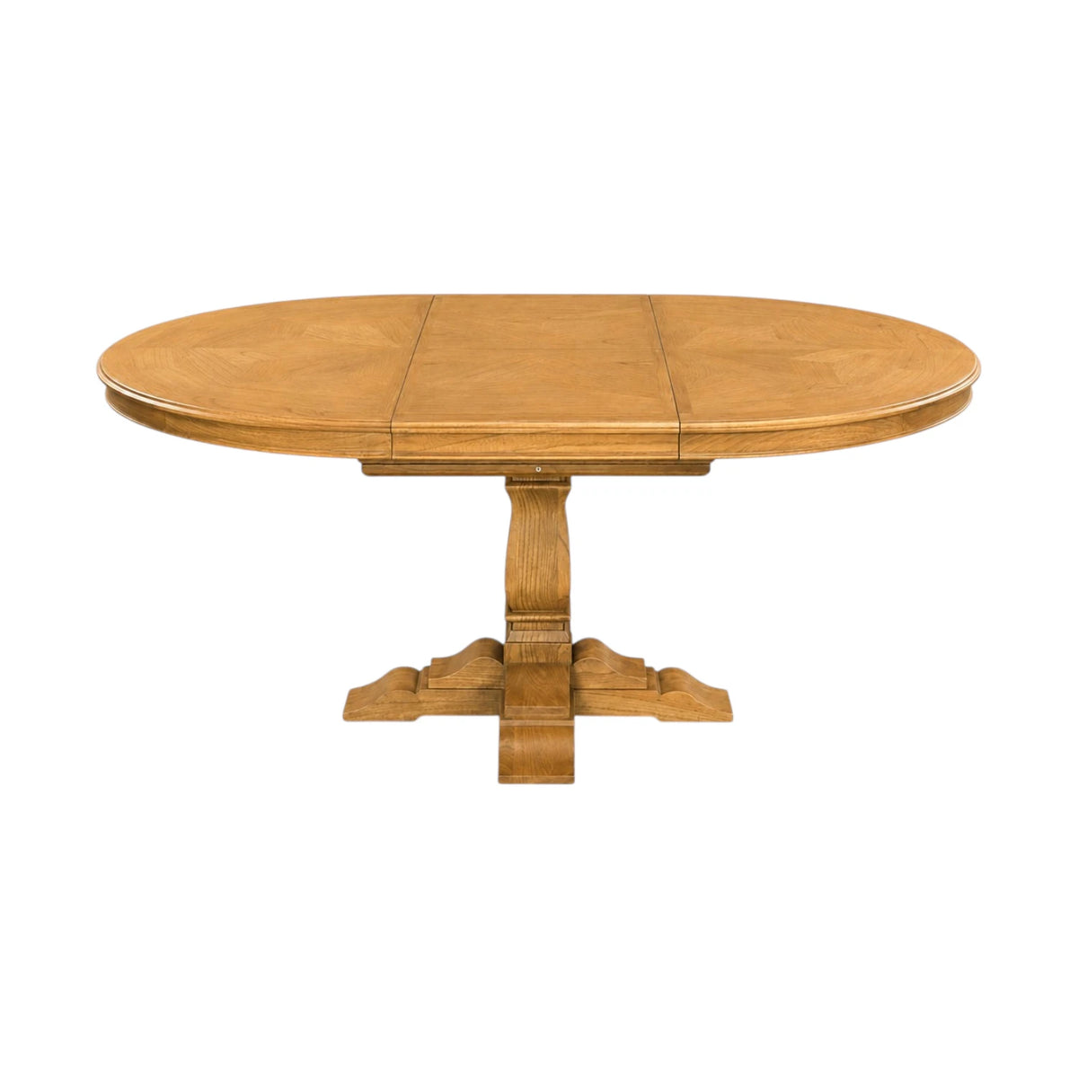 Deauville Round Extension Dining Table 110-160cm - Natural Parquetry