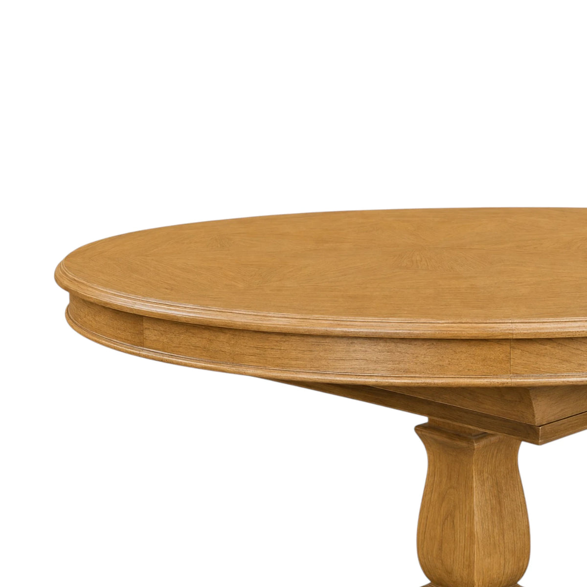 Deauville Round Extension Dining Table 110-160cm - Natural Parquetry