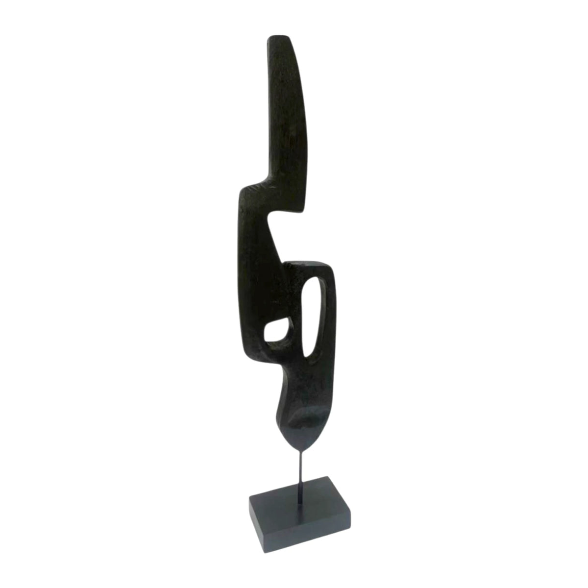 Fluid Sculpture on Base - Black