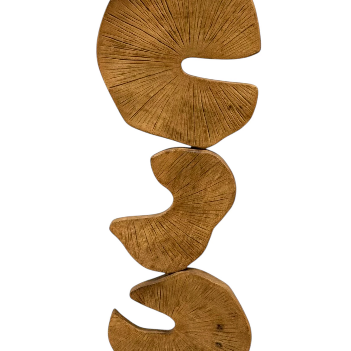 Lilypad Carving on Stand - Natural