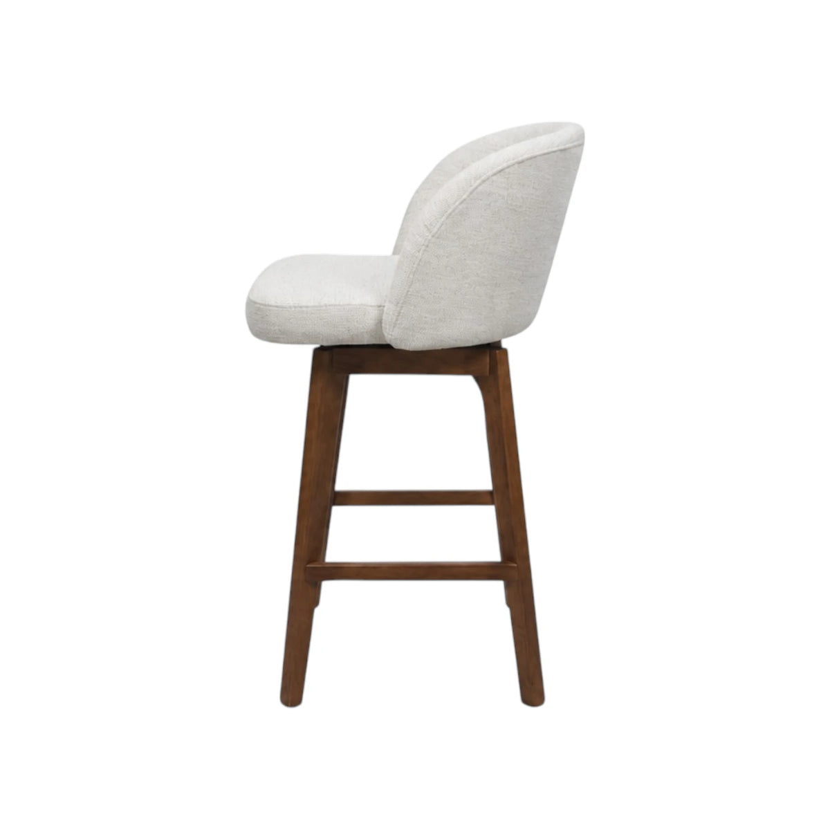 Ember Barstool - Cameilia Ivory / Honey Leg