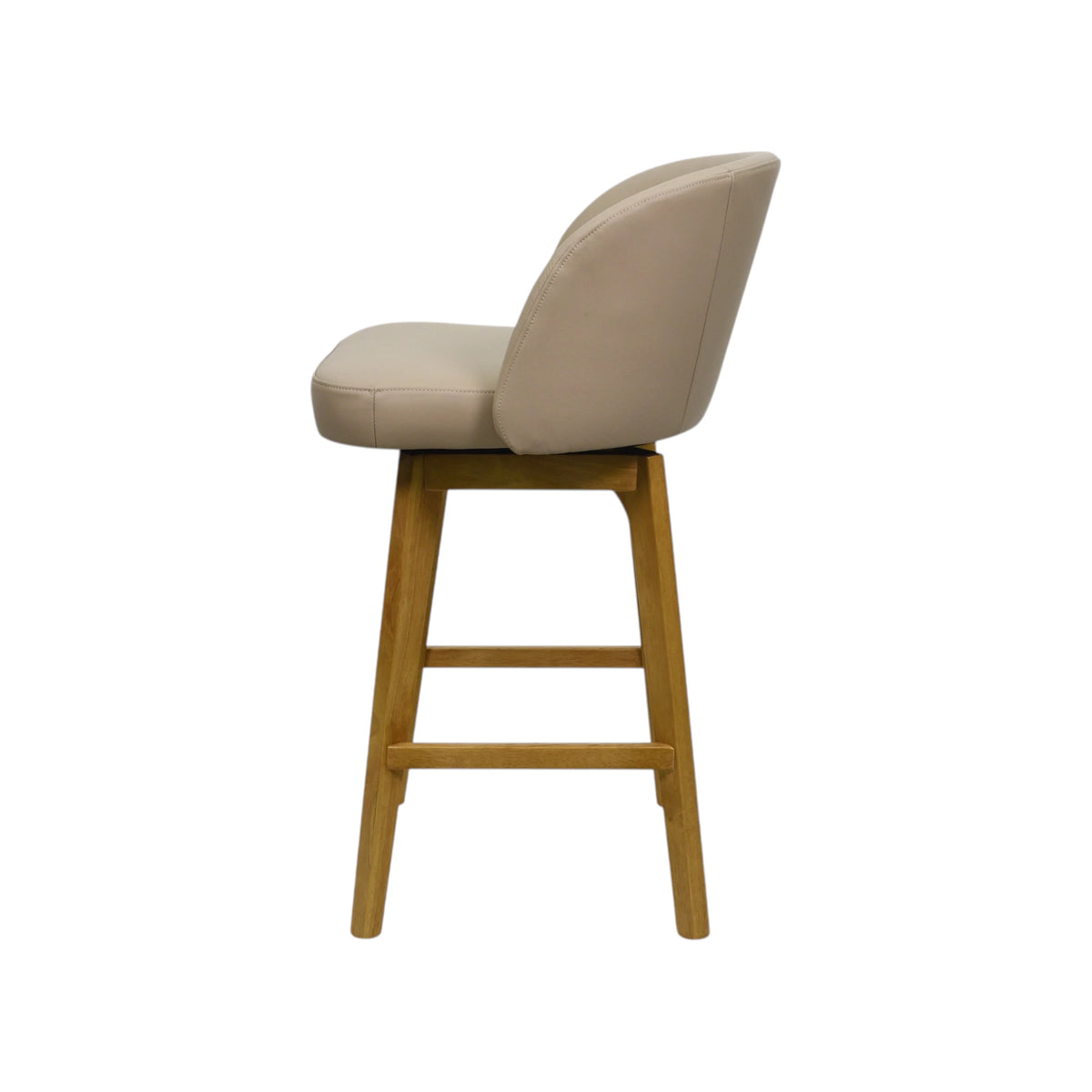 Ember Barstool - Oslo Oatmeal Leather / Natural Leg