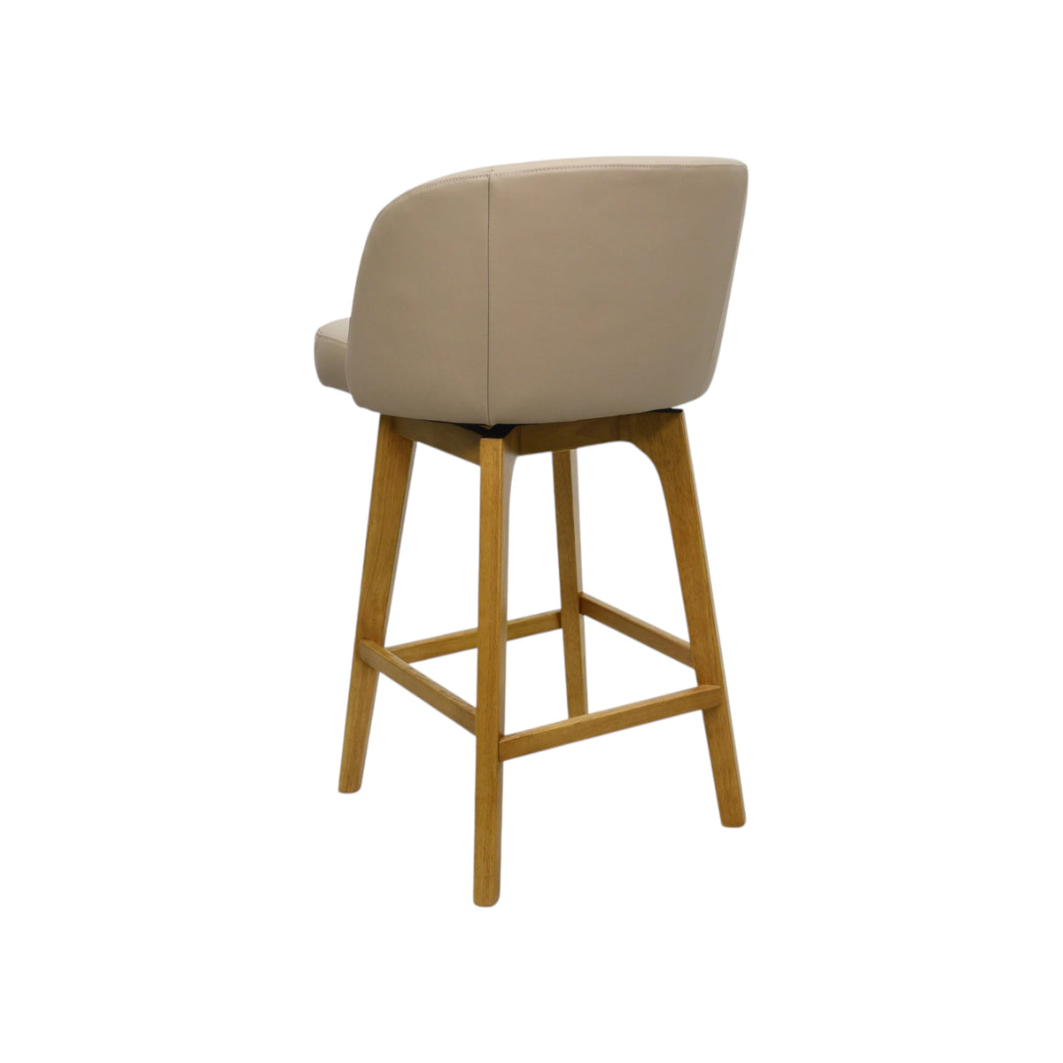 Ember Barstool - Oslo Oatmeal Leather / Natural Leg