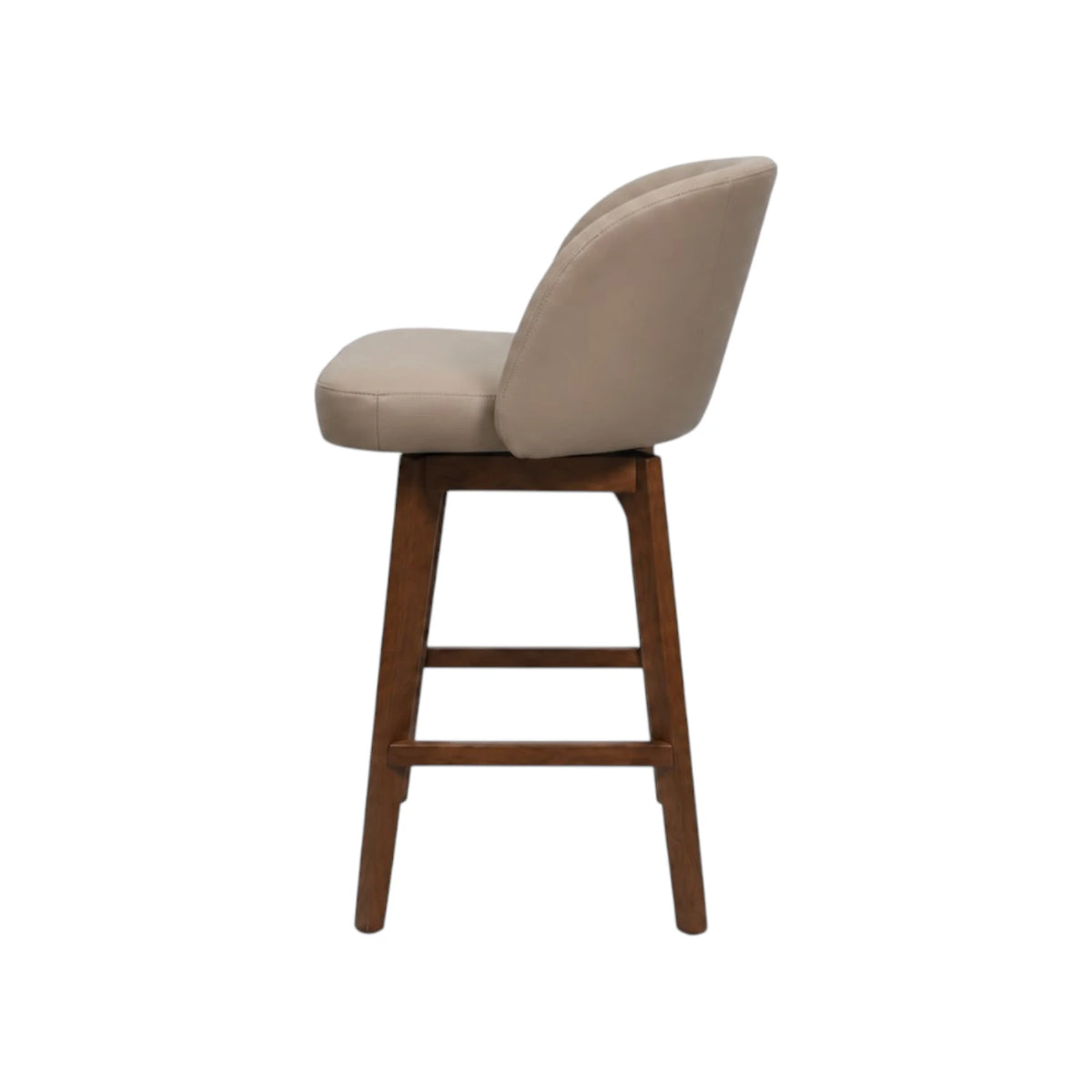 Ember Barstool - Oslo Oatmeal Leather / Honey Leg