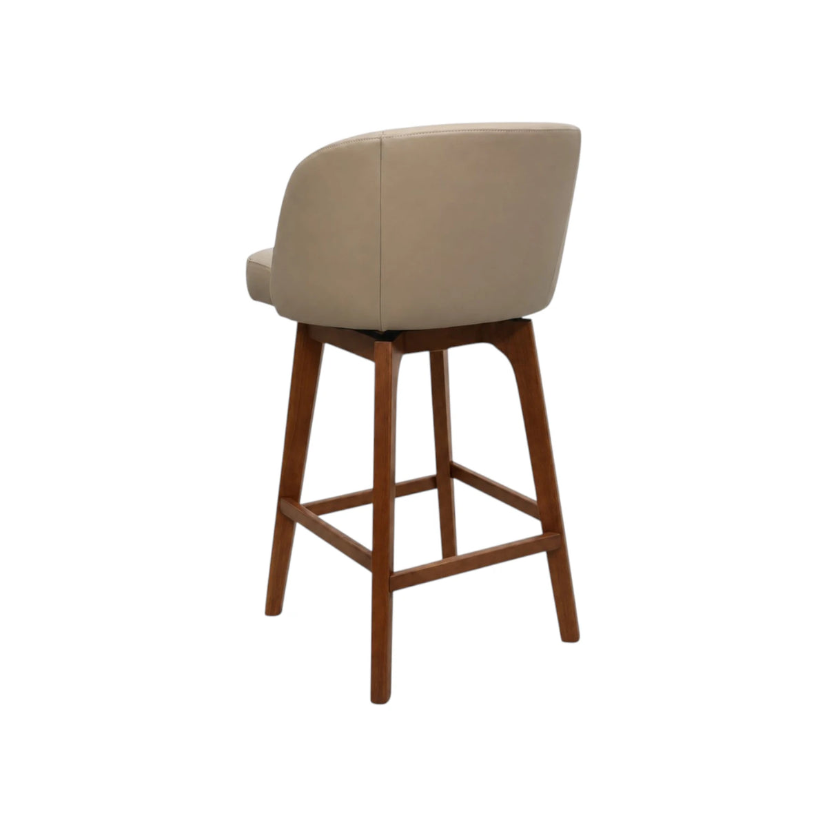 Ember Barstool - Oslo Oatmeal Leather / Honey Leg