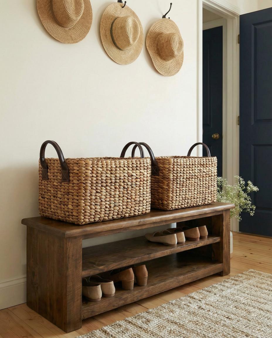 Hamilton Timber Storage Bench 130cm - Mango Wood