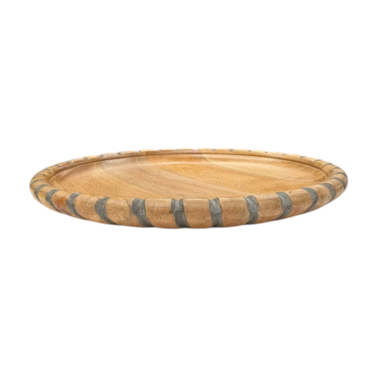 Florentine Carved Round Platter