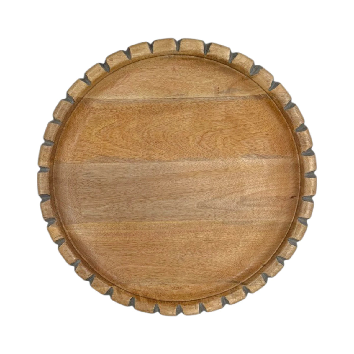 Florentine Carved Round Platter