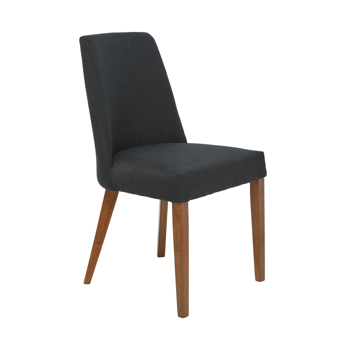 Hamilton Dining Chair - Charcoal / Honey Leg