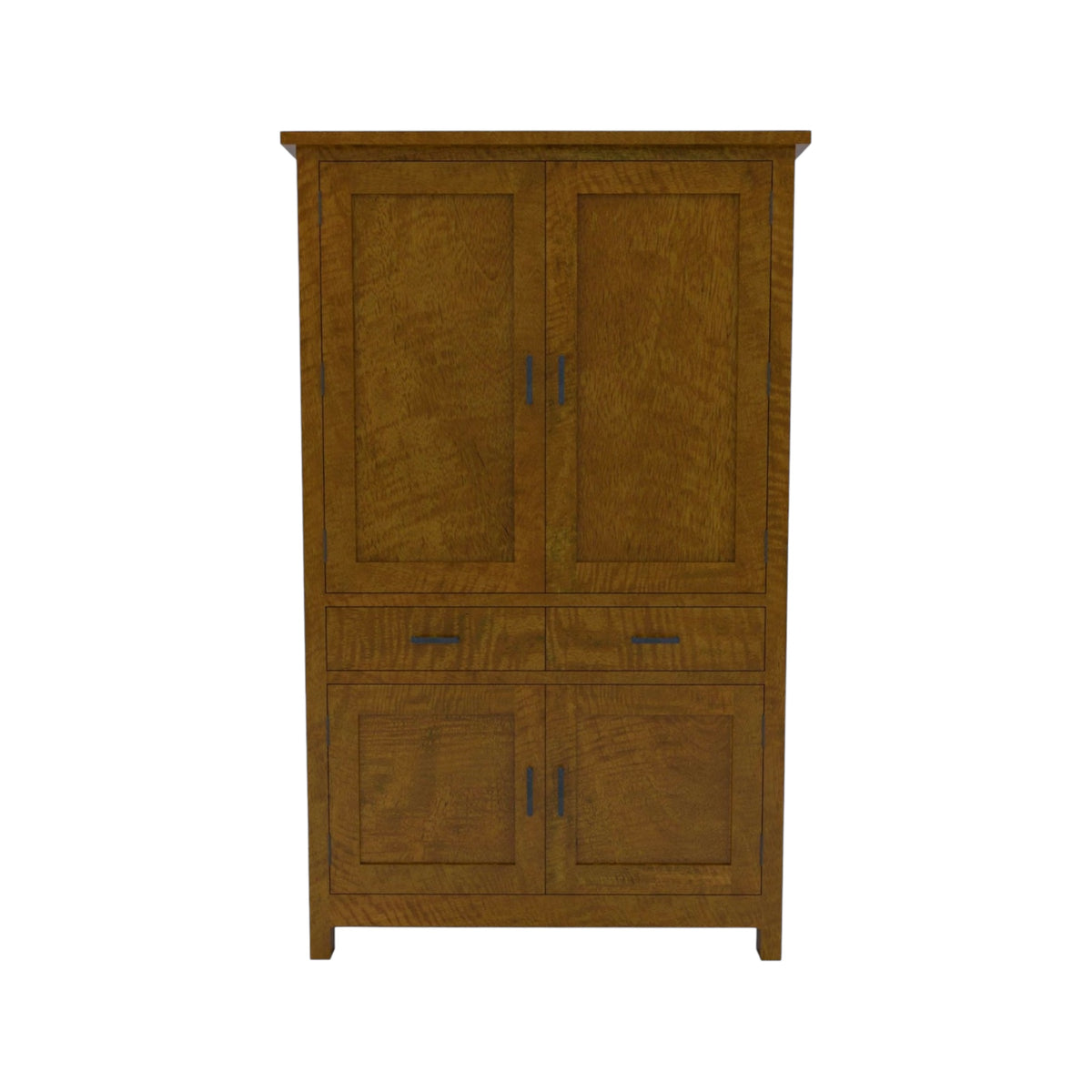 Hamilton Display Cabinet with 4 Timber Doors - Mango Wood